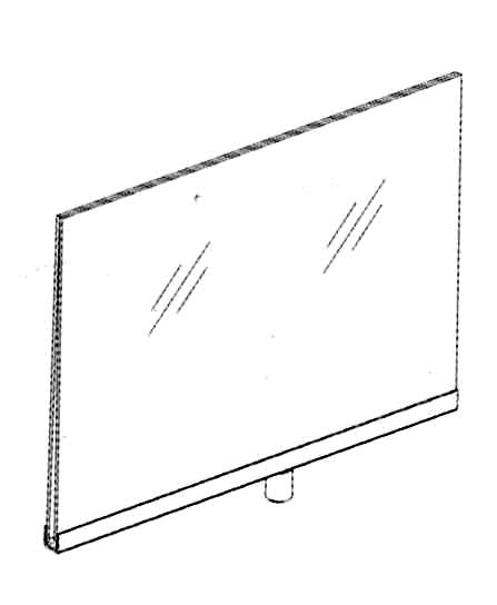 PJ57-CL 5 x 7 in. Acrylic Sign Holder, Clear