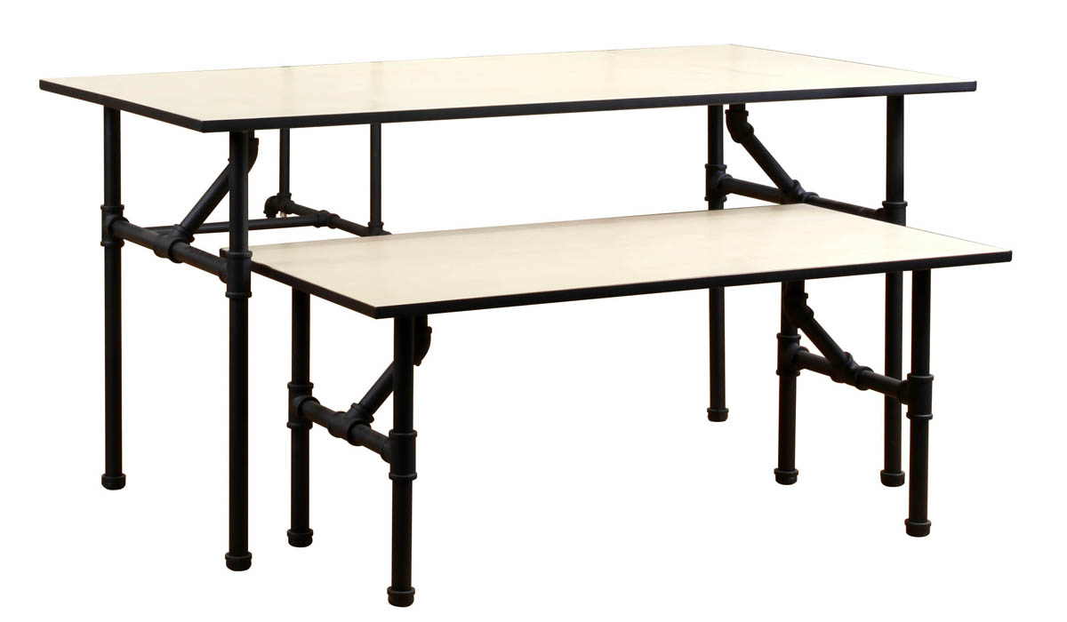 Pipeline Nesting Table, Matte Black - Small