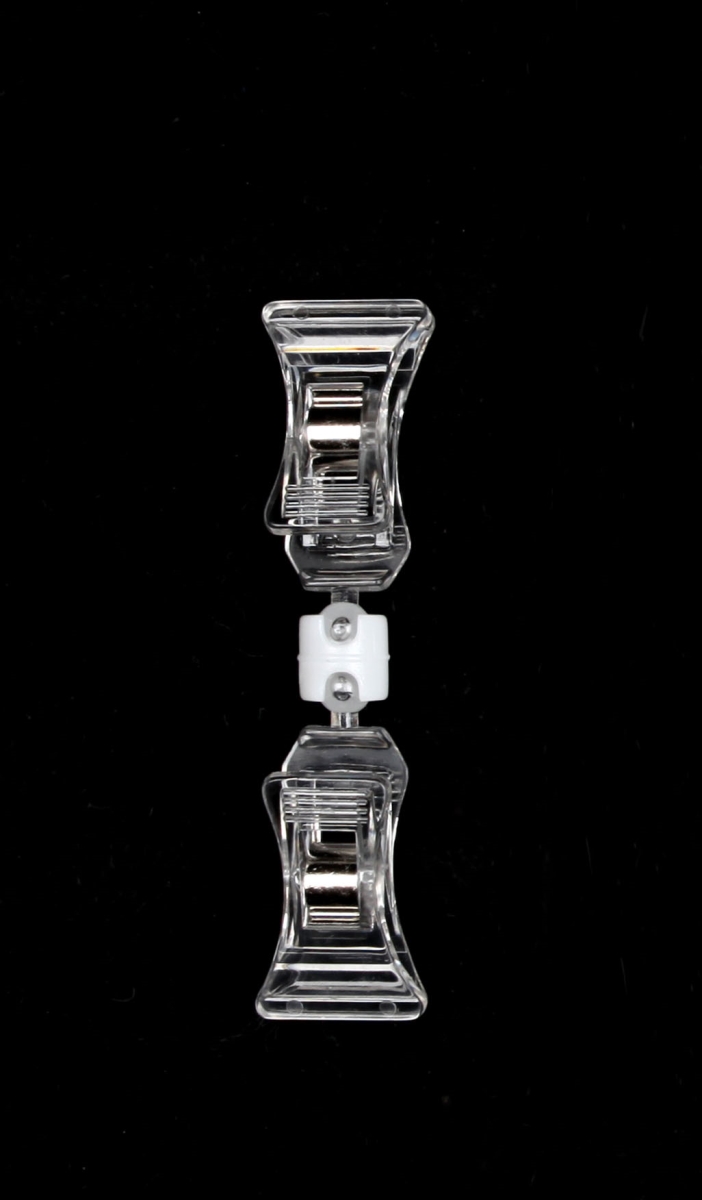 POP-1 3.5 in. Double Clip Sign Holder, Clear