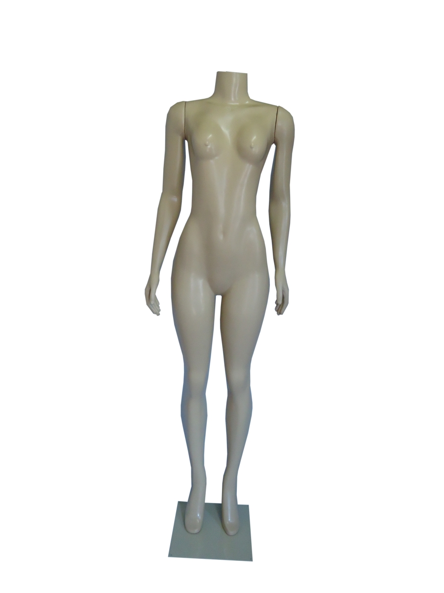 Brazilian Female Headless Full Body with Arms & Square Base