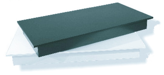 50 in. Rectangular Base, Black