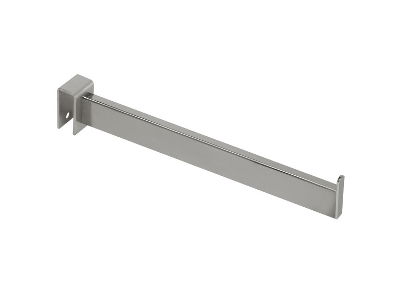 RH-12-SC 12 in. Rectangular Faceout for Hangrail, Satin Chrome