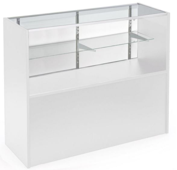 48 in. Full Vision Showcase, White