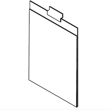 8.5 x 11 in. Portrait Slatwall Sign Holder