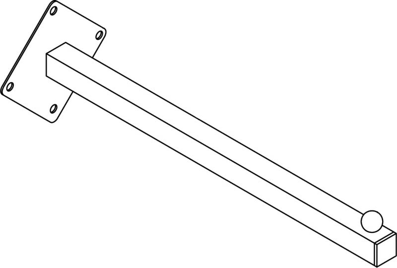 TB-12-CH 12 in. Square Tubing Faceout