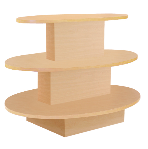 3 Tier Oval Table, Maple