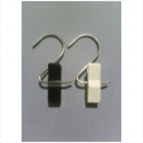 BSC&W 3 x 2 in. S Hook with Clamp, White