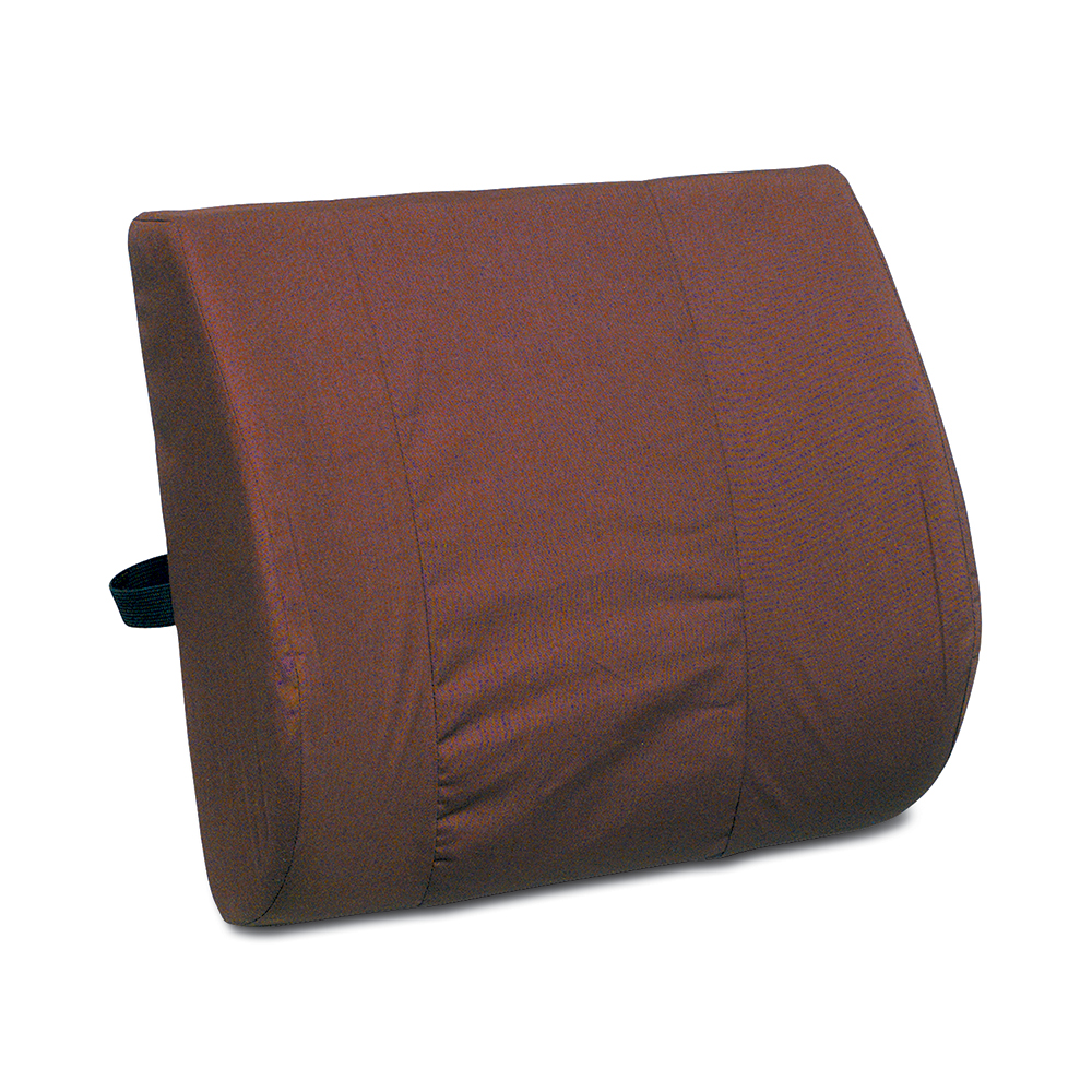 DMI114BRG Standard Lumbar Cushion with Strap, Burgundy