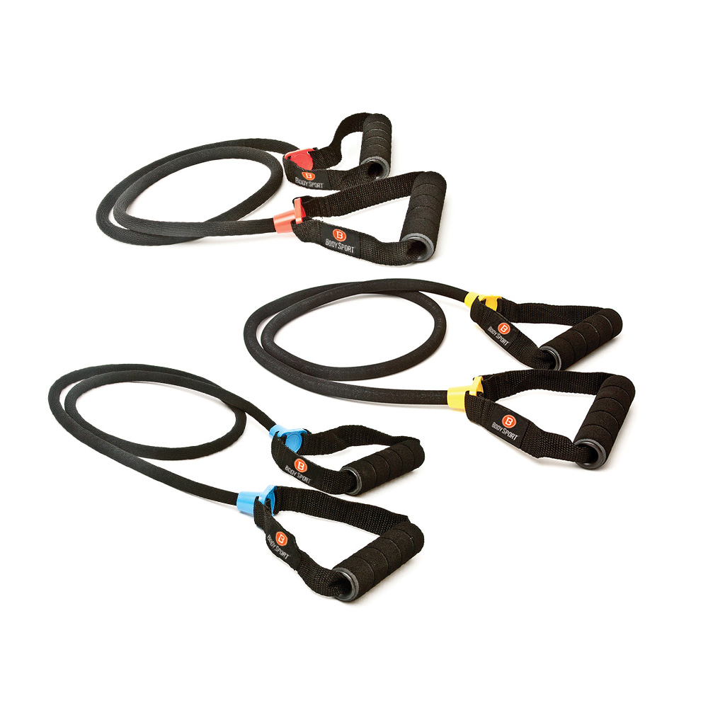 Resistance Tube - Black - Medium - Latex Free with Foam Handle