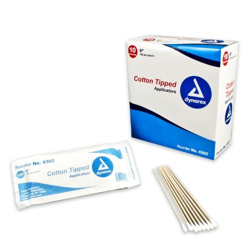 Picture of Dynarex DYX110 6 in. Non-Sterile Cotton Tipped Applicator - 1000 per Box