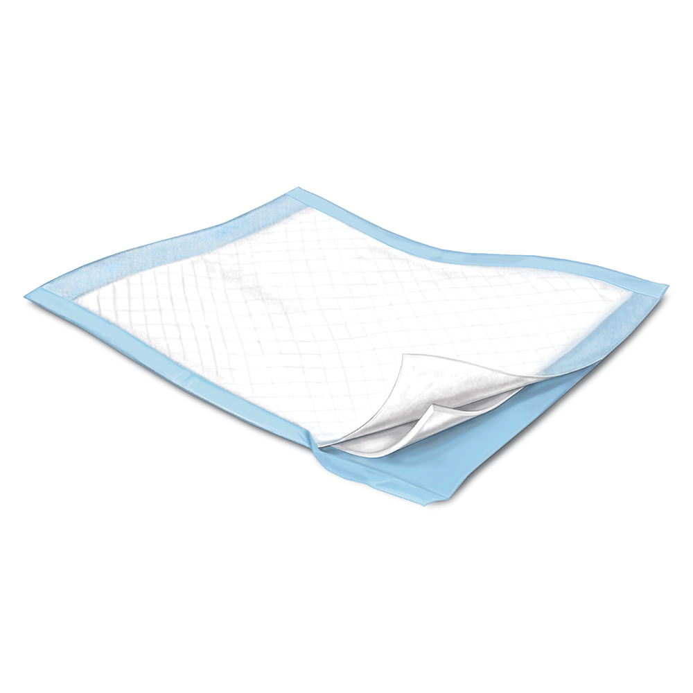 Disposable Underpads - Blue - 23 x 36 in. - Pack of 50 - Highly Absorbent