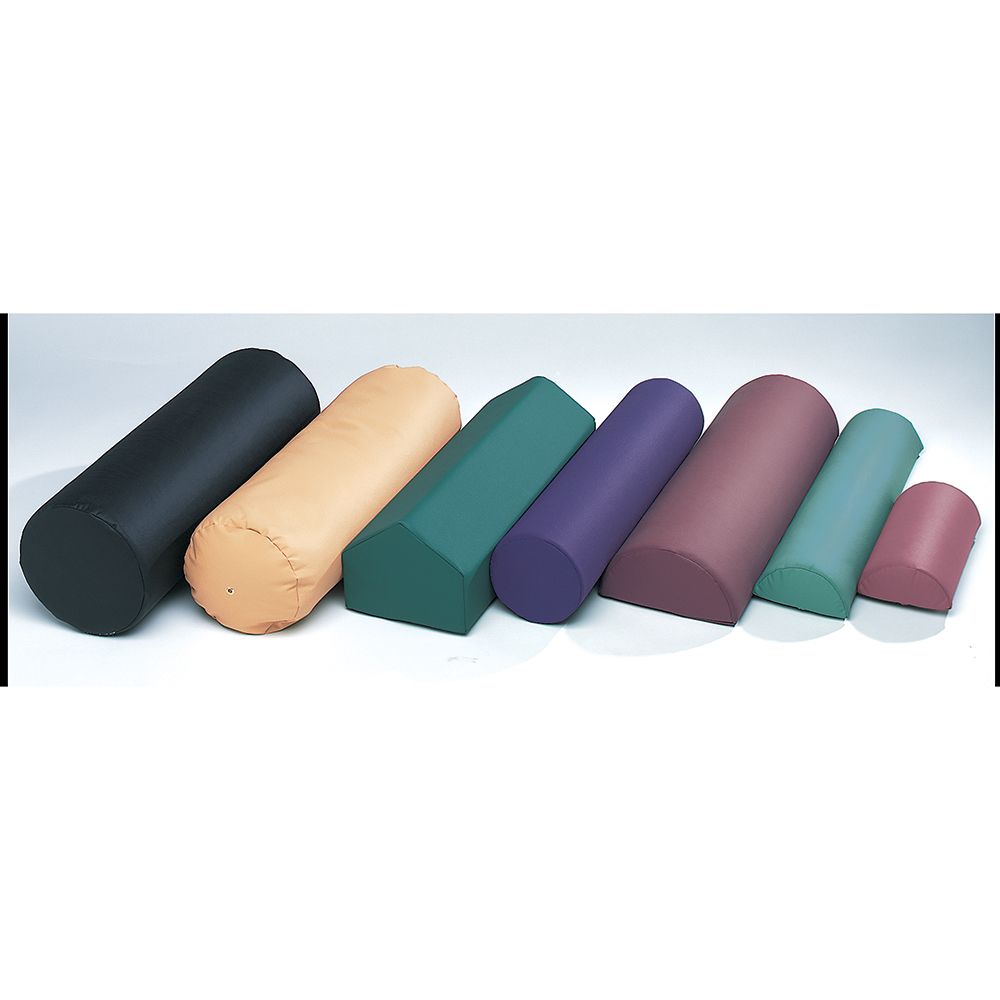 EAM445TL 3 x 6 x 26 in. Half-Round Bolster, Teal
