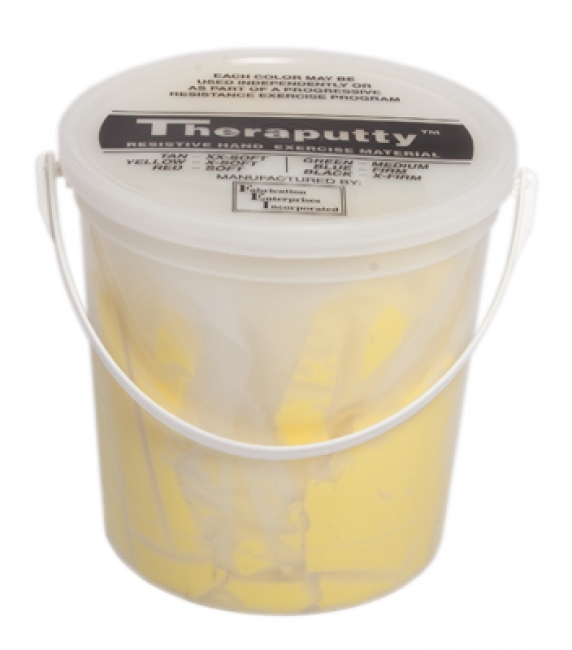 Picture of Fabrication Enterprises FAB102651 5 lbs Theraputty Plus protective Exercise Putty&#44; Yellow