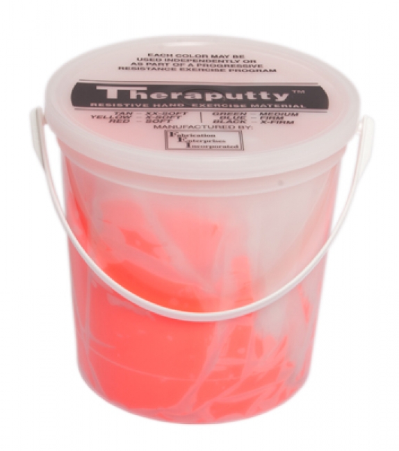 Picture of Fabrication Enterprises FAB102652 5 lbs Theraputty Plus protective Exercise Putty&#44; Red