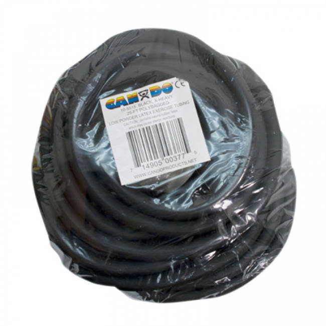 Picture of Fabrication Enterprises FAB105515 25 ft. Cando Low Powder Exercise Tubing Bag&#44; Black - Extra Heavy
