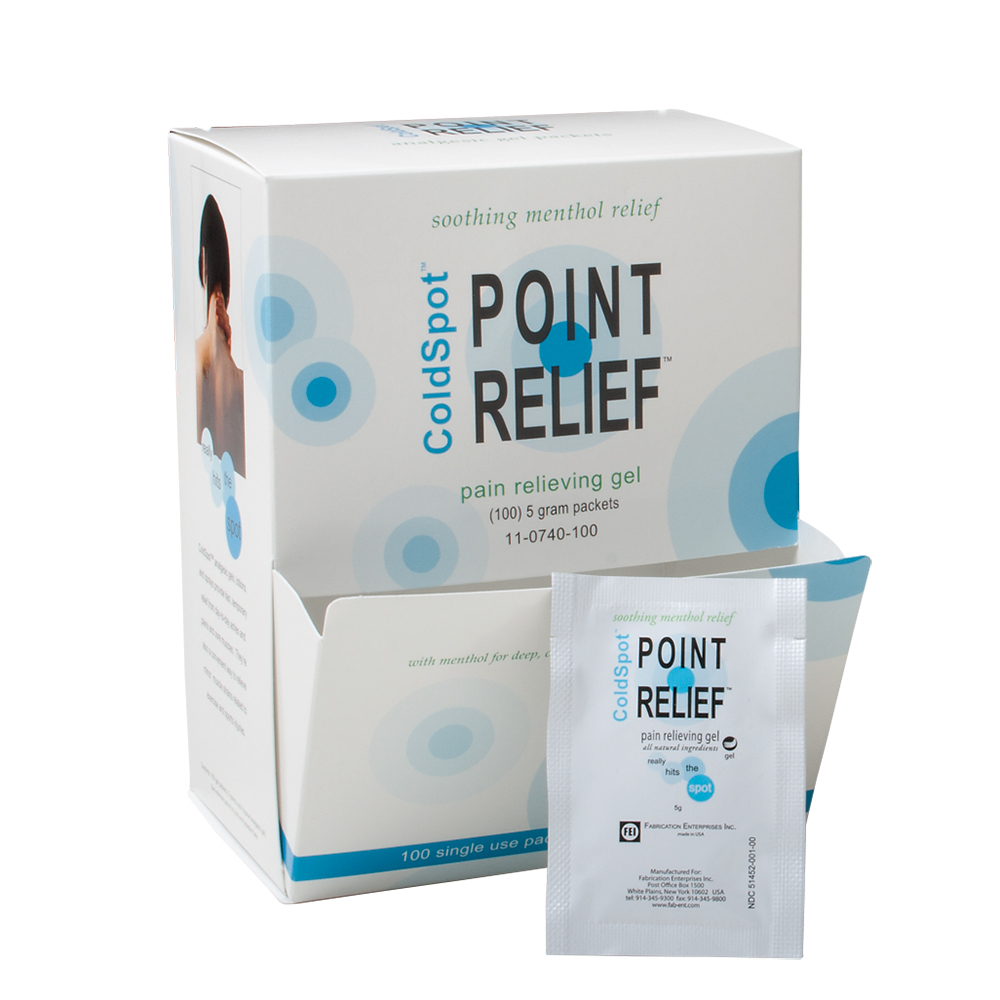 FAB582G5GM 5 g Point Relief Coldspot Gel Pack - 100 Each