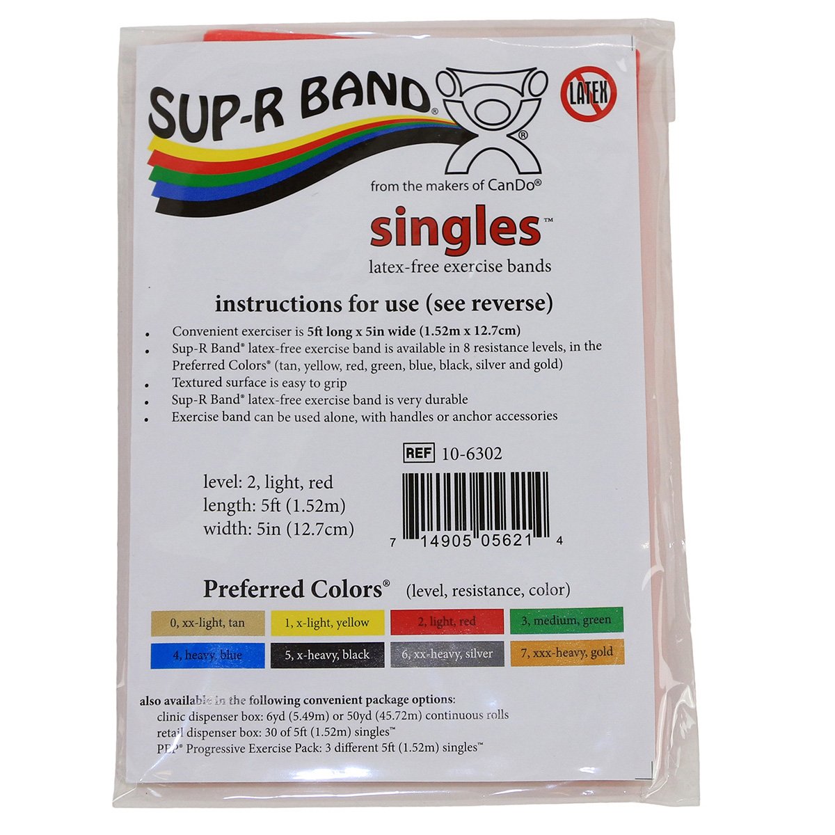 FAB721GLD 50 Yards Cando Sup-R Band with No-Latex, Gold