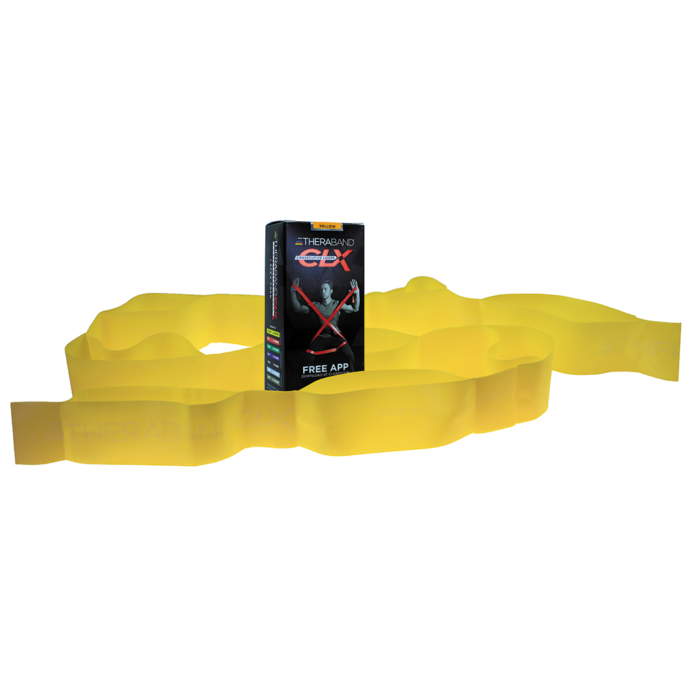 HYG12714 5 ft.  CLX Consecutive Loop Bands, Yellow - Thin