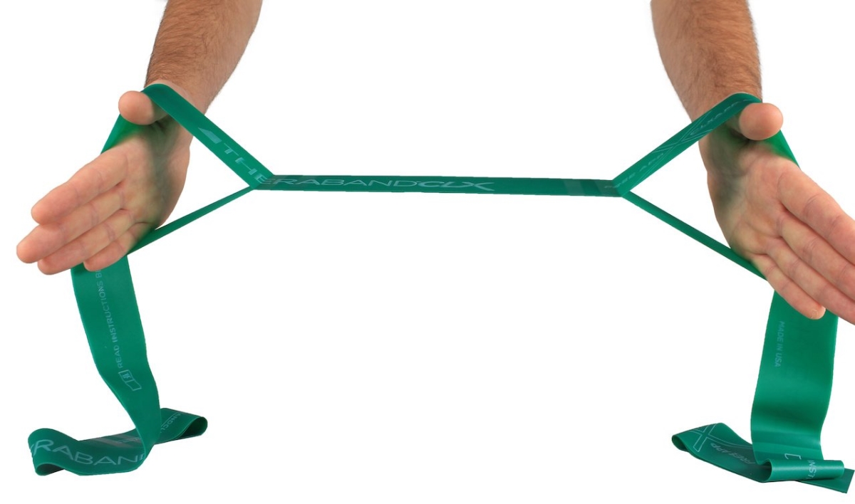 HYG12723 25 Yard CLX Consecutive Loops Resistencia Band, Green - Heavy