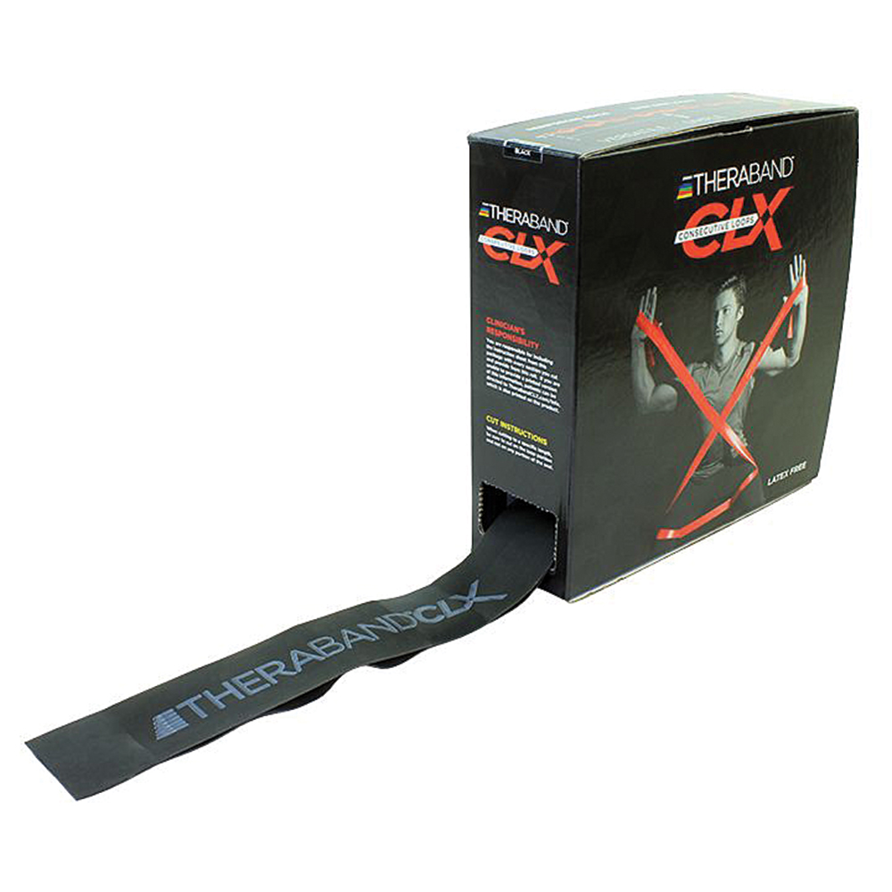 HYG12725 25 Yards  CLX Consecutive Loop Bands, Black - Special Heavy