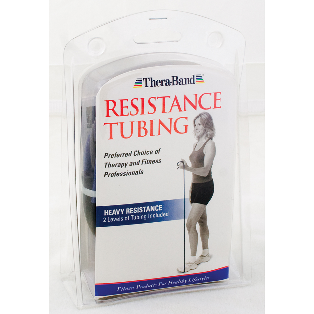 HYG166HVY 5 ft. Thera-Band Exercise Tubing Refill Kit, Black - Heavy