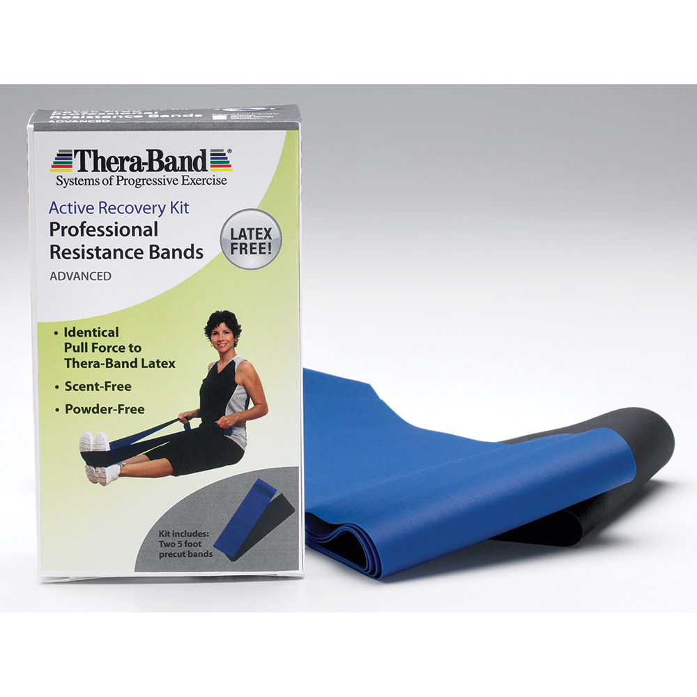 Picture of TheraBand HYG321INT Thera-Band Latex-Free Professional Resistance Band Kit - Advanced