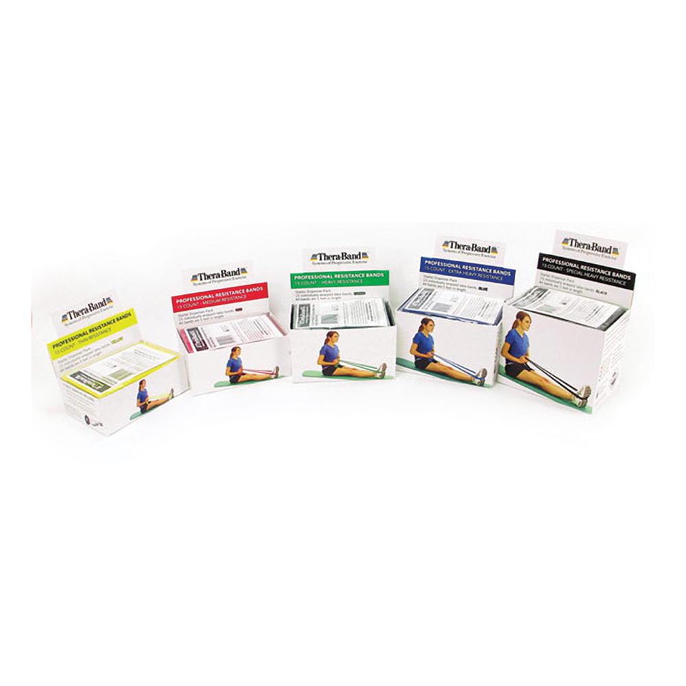 HYG331BLK Thera-Band Starter Dispenser Pack, Black - Special Heavy - 15 per Box