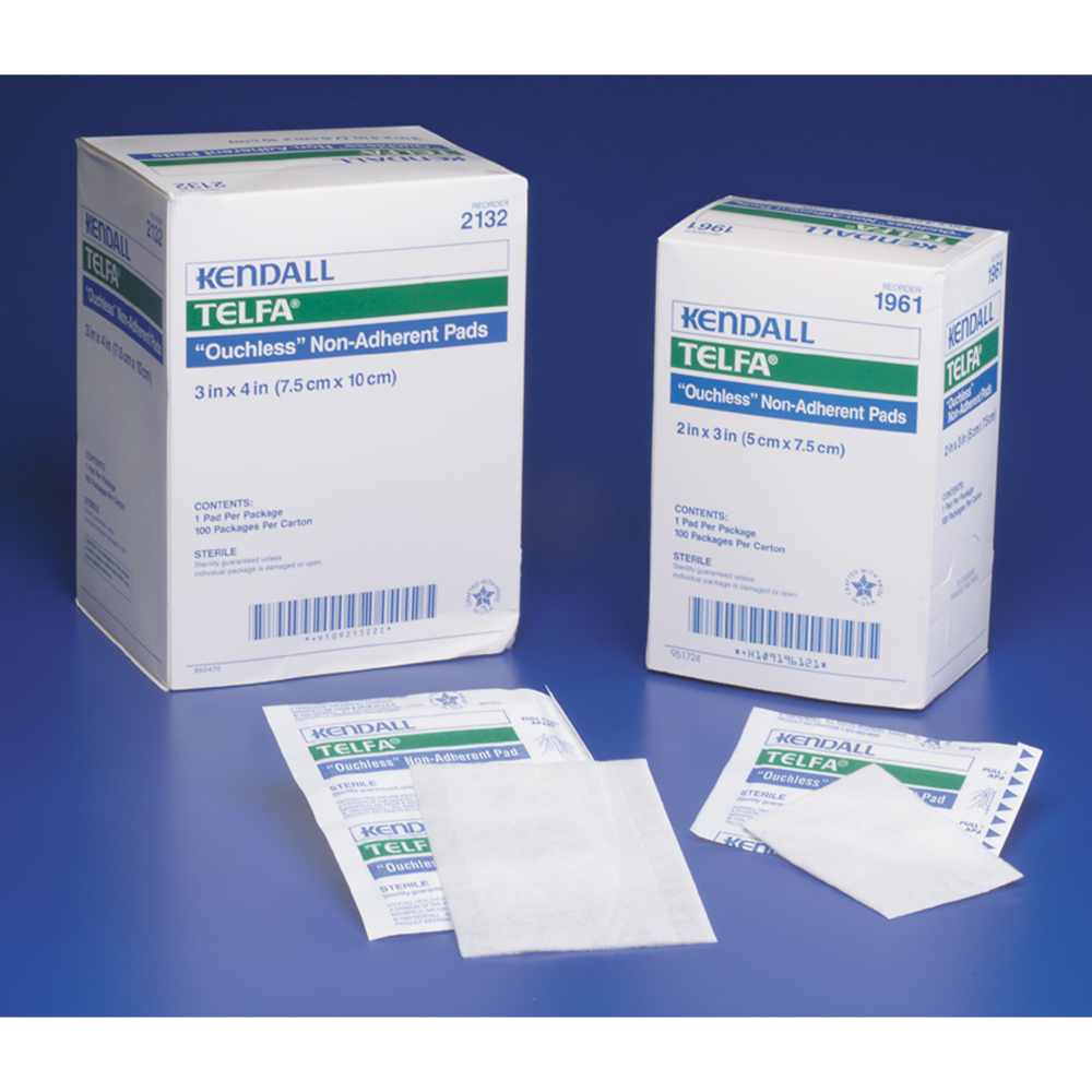 KND20034 3 x 4 in. Telfa Ouchless Non Adherent Dressing - 50 per Pack