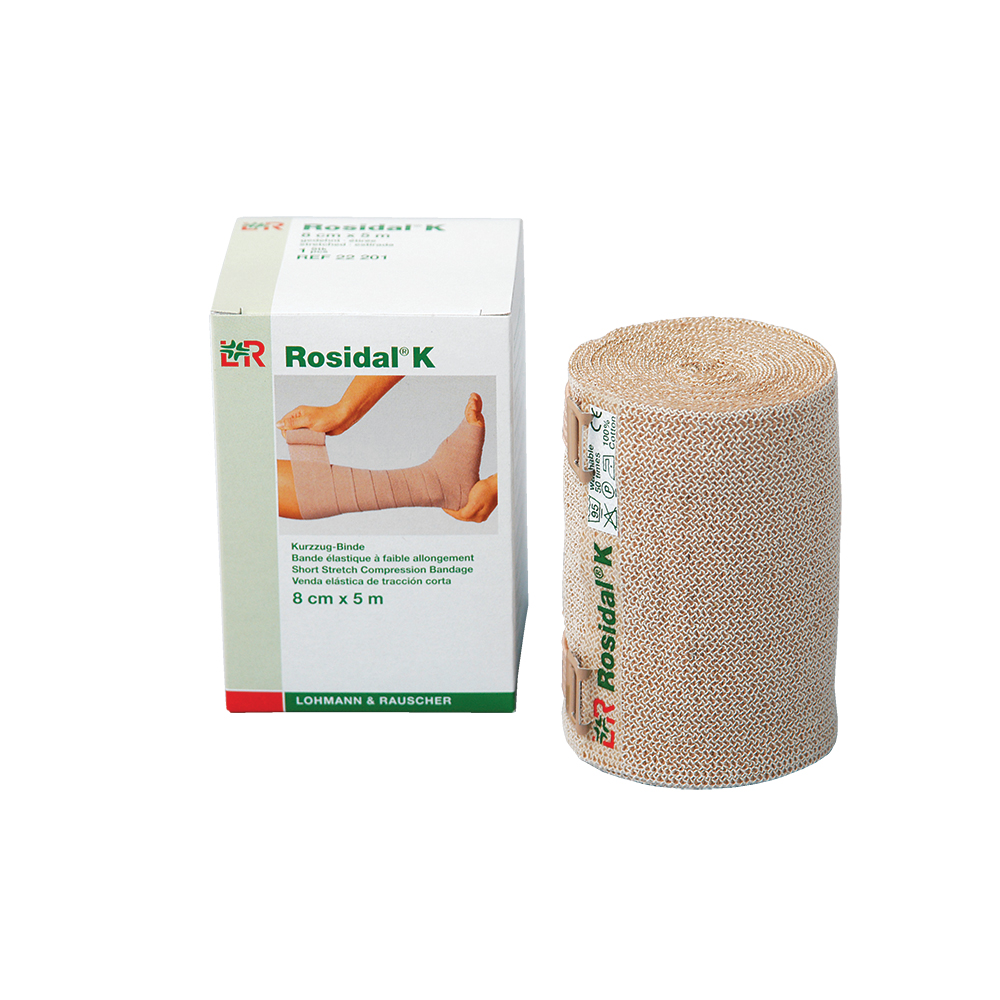 Rosidal K Short Bandage - White - 3.2 in. x 5.5 Yards - Compression Support