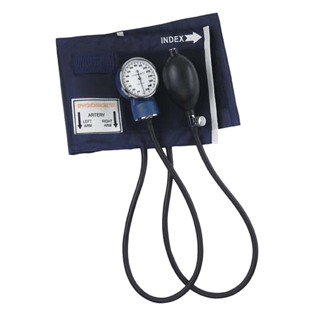 Picture of Briggs Healthcare MAB180ADT Adult Economy Aneroid Sphygmomanometer with Blue Nylon Cuff