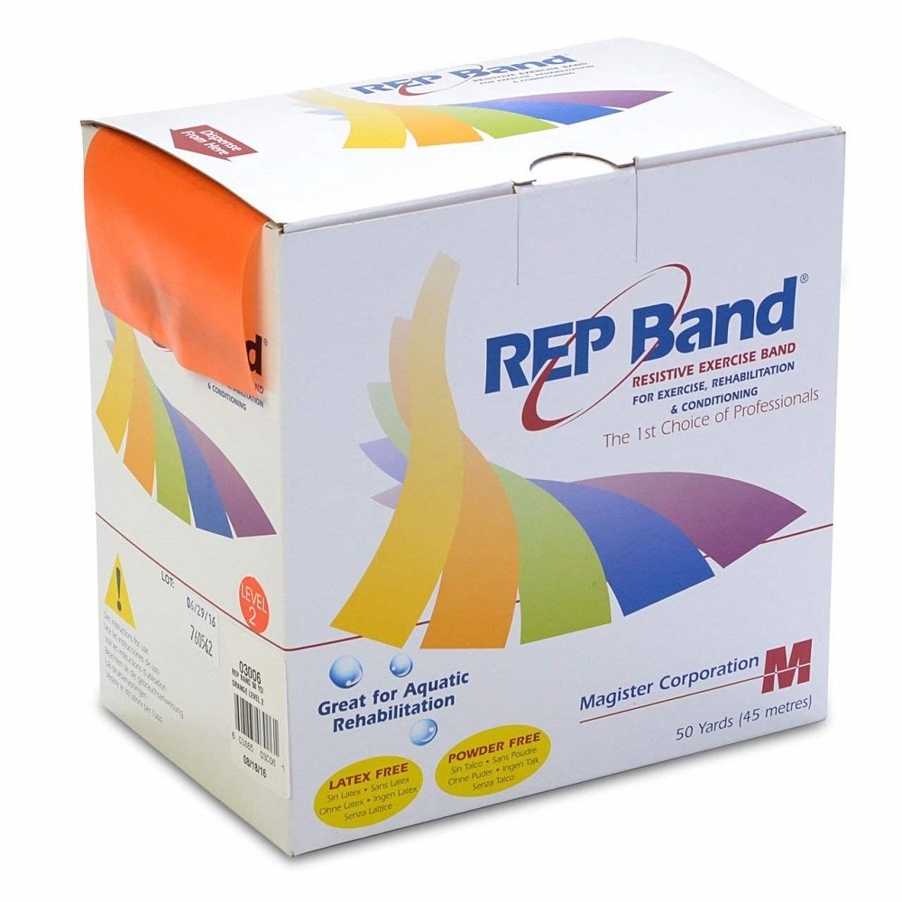 MAG1012 Rep Latex-Free Band Level 2, Orange - 50 Yards