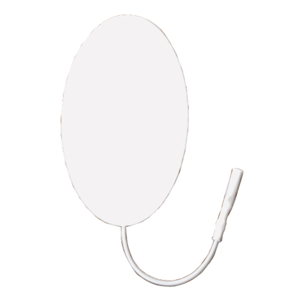 AXE123 Valutrode Reusable White Foam Top Electrodes - 1.5 x 2.5 in. Oval - 4 per Pack