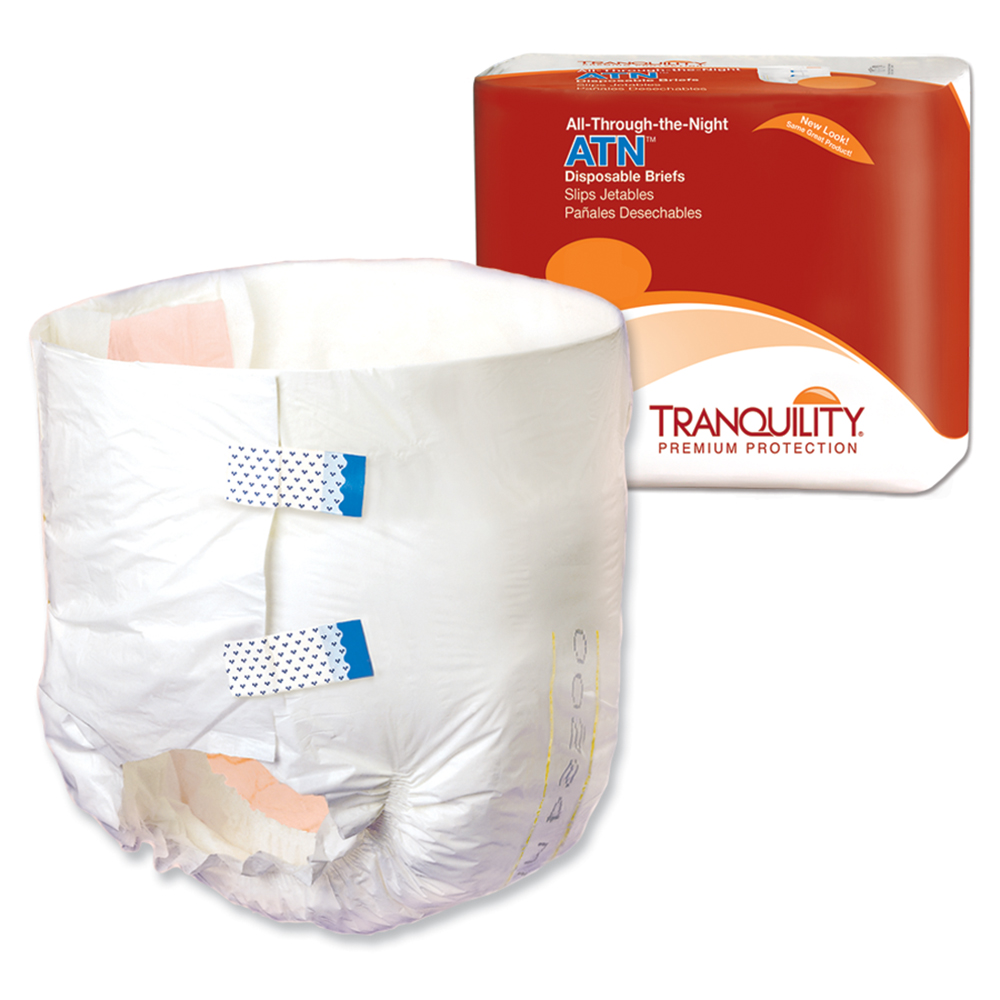PBE2183 All-Through-The-Night Disposable Briefs - Extra Small - 10 per Bag