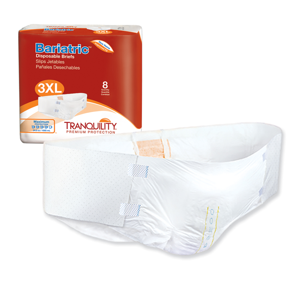 PBE2190 Bariatric Disposable Brief - 8 per Bag