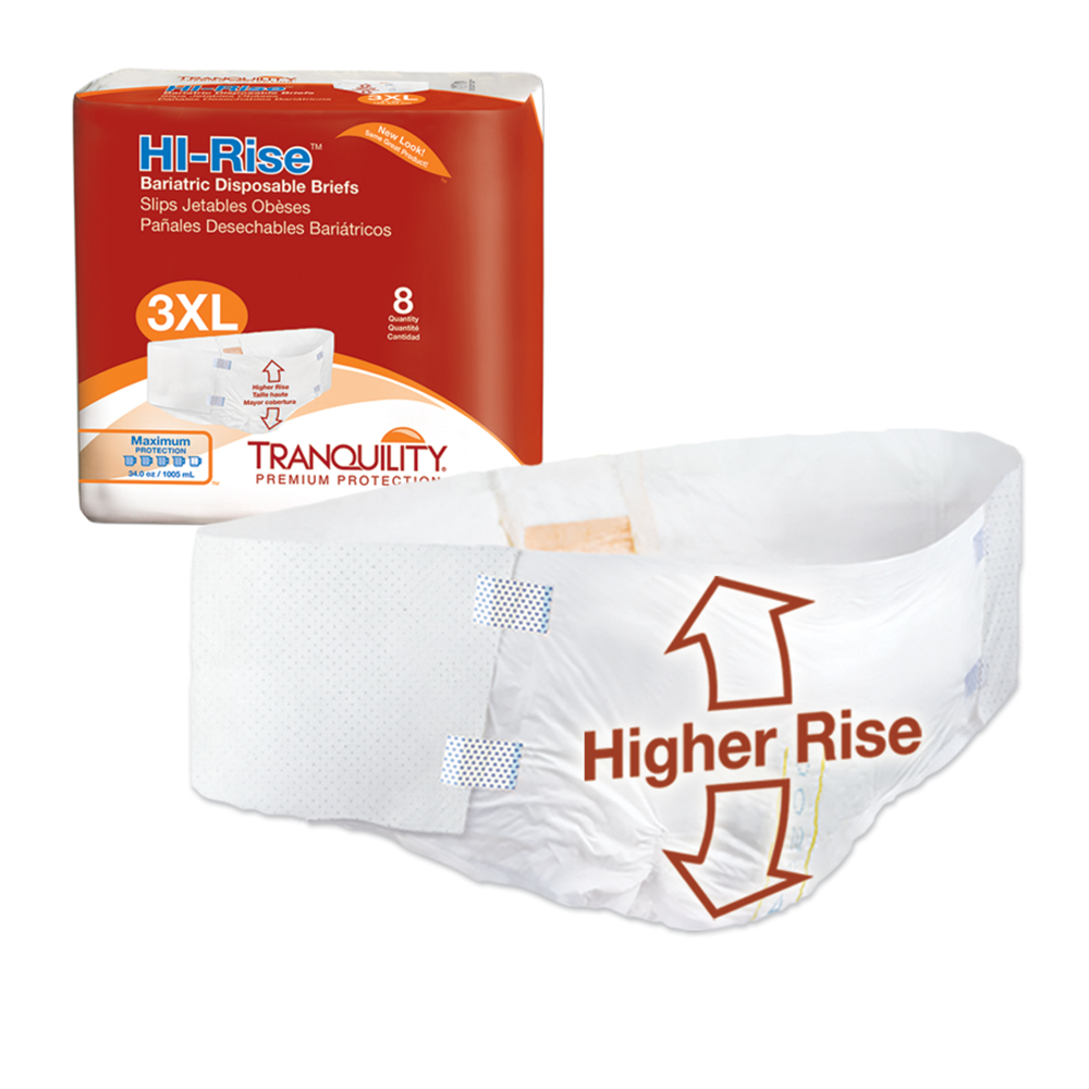 PBE2192 Bariatric Disposable Brief - 8 per Bag