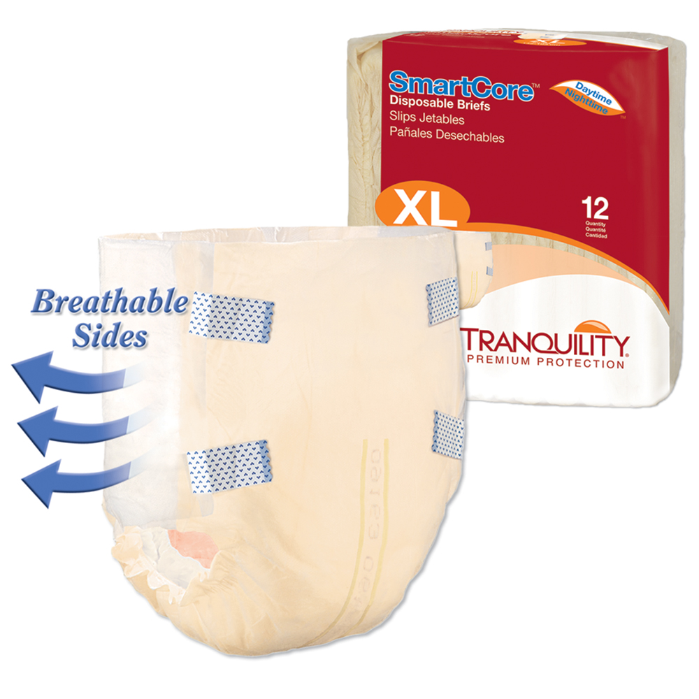 PBE2314 SmartCore Briefs - Extra Large - 12 per Bag