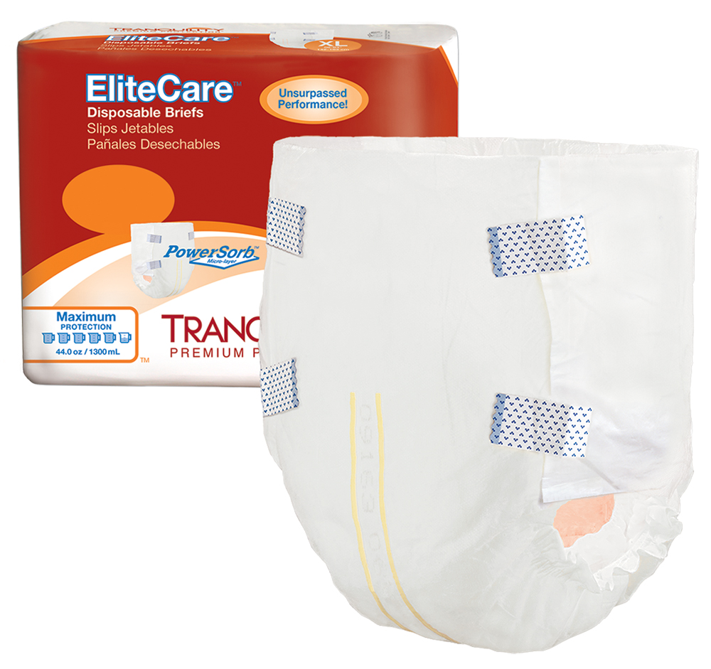 PBE2414 Elitecare Disposable Brief - Extra Large - 12 per Bag