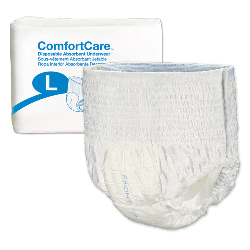 Comfort Care PBE2976100 Disposable Absorbent Underwear - Large - 25 per Bag