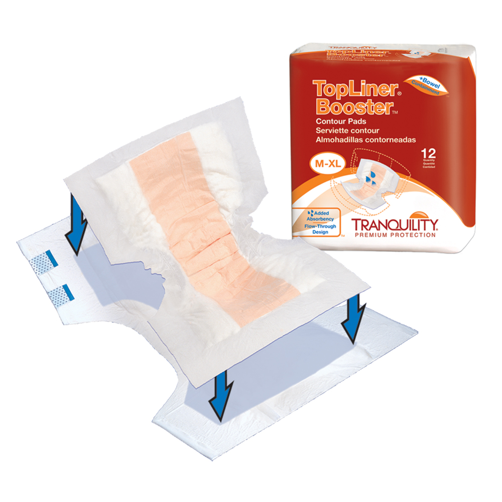 PBE3096 TopLiner Booster Contour Pad - 12 per Bag