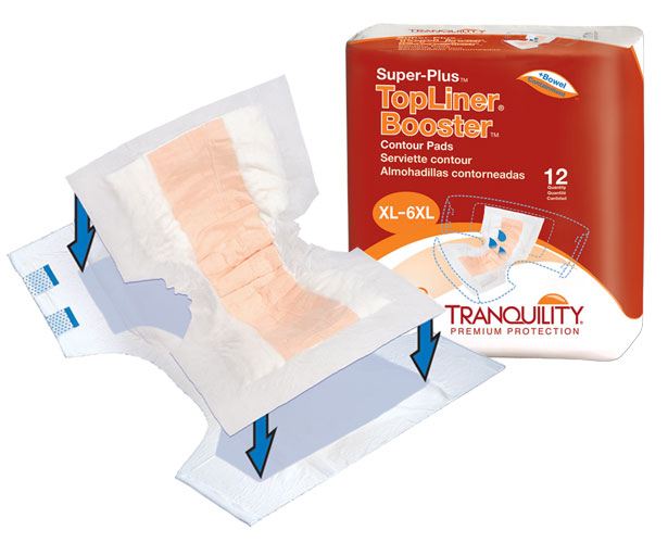 Picture of Tranquility PBE3097 TopLiner Booster Contour Pad - 12 per Bag