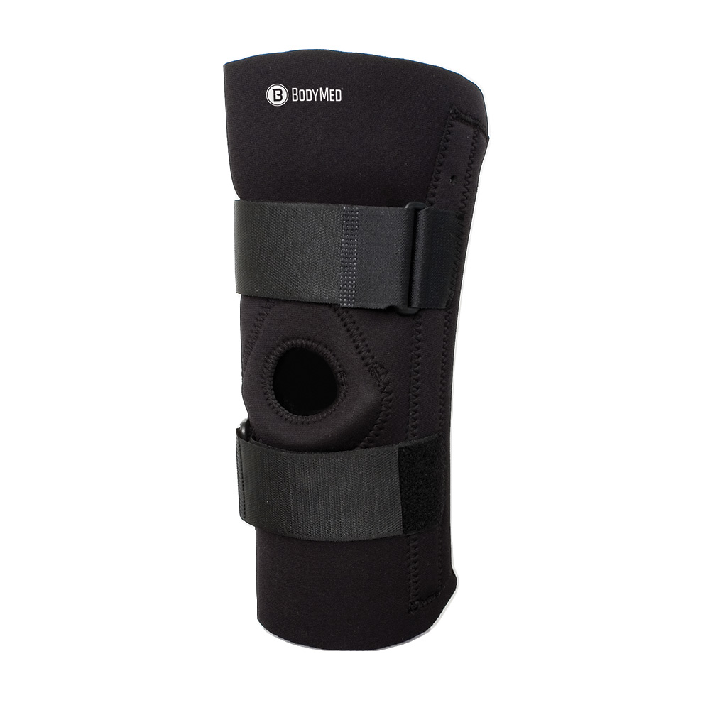 BDS1492X Body Sport Neoprene Knee Support with Removable Stays, Black - 2XL