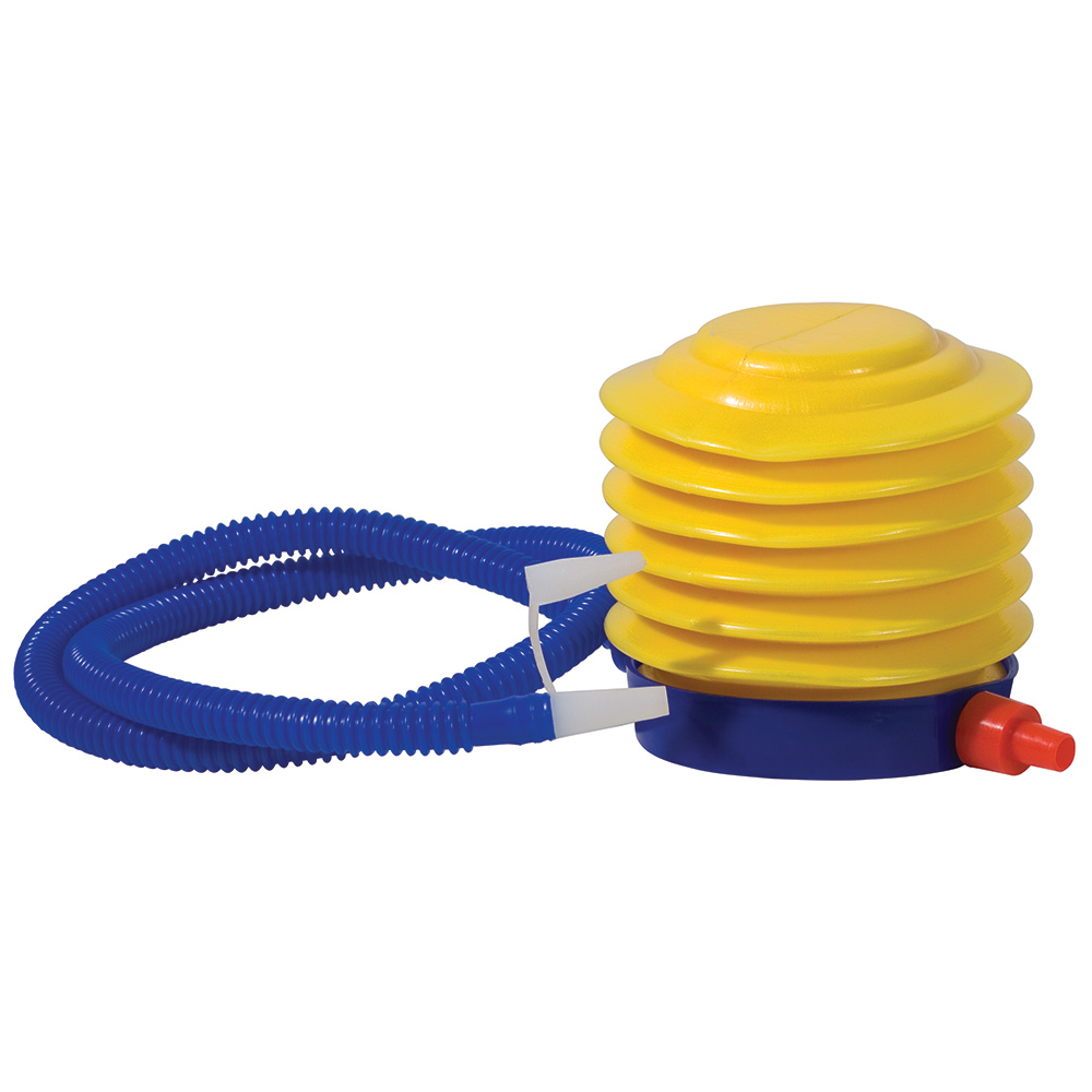 Exercise Ball Foot Air Pump - Durable Plastic - 4 in. - Quick Inflation