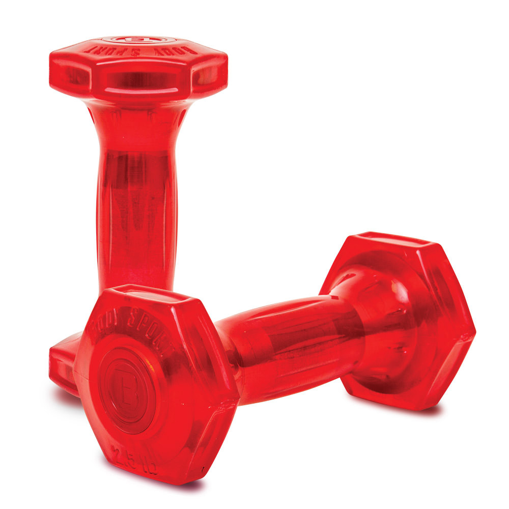 Picture of Body Sport BDSDG025 2.5 lbs Body Sport Jellz Coated Dumbbells&#44; Red - Pack of 2