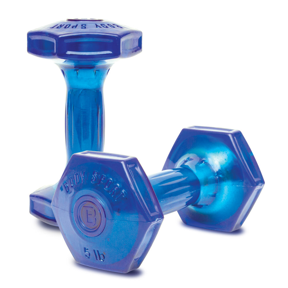 Picture of Body Sport BDSDG05 5 lbs Body Sport Jellz Coated Dumbbells&#44; Purple - Pack of 2