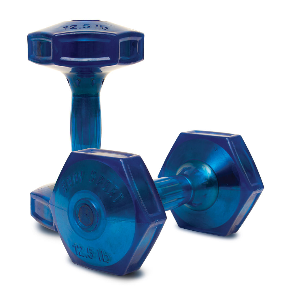 Picture of Body Sport BDSDG125 12.5 lbs Body Sport Jellz Coated Dumbbells&#44; Blue - Pack of 2