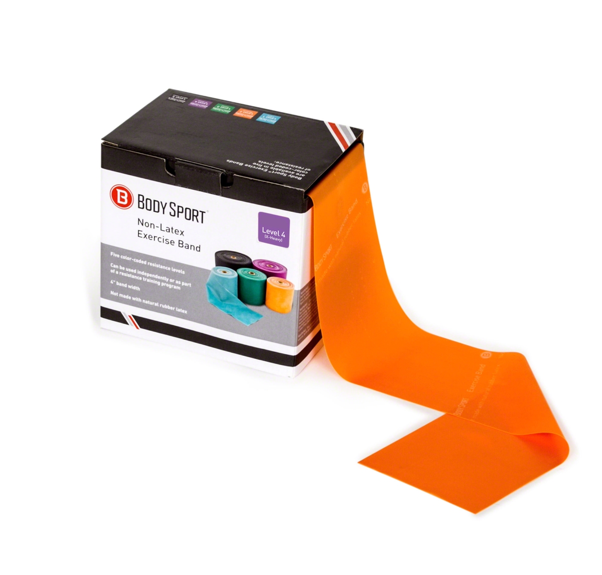 Medium Resistance Latex-Free Exercise Band - Orange - 50 Yards