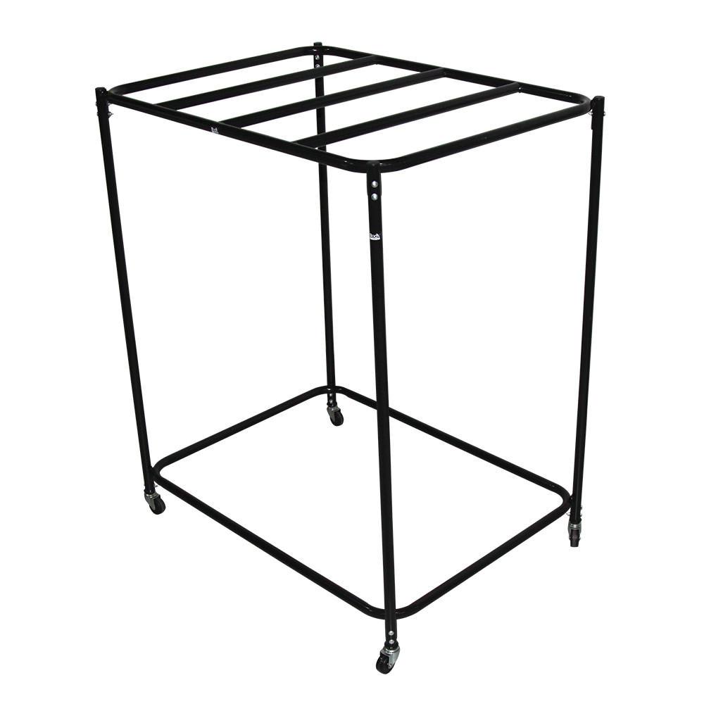 44 x 34 x 27 in. Mat Hanger Rack with Casters Included - Black