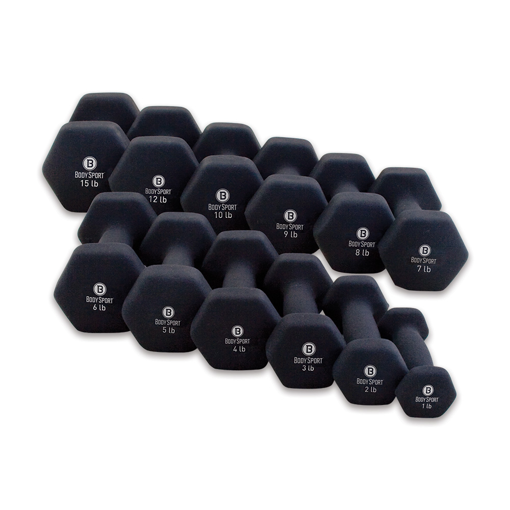 Picture of Body Sport BDSNDB02 2 lbs Latex-Free Neoprene Dumbbell&#44; Black