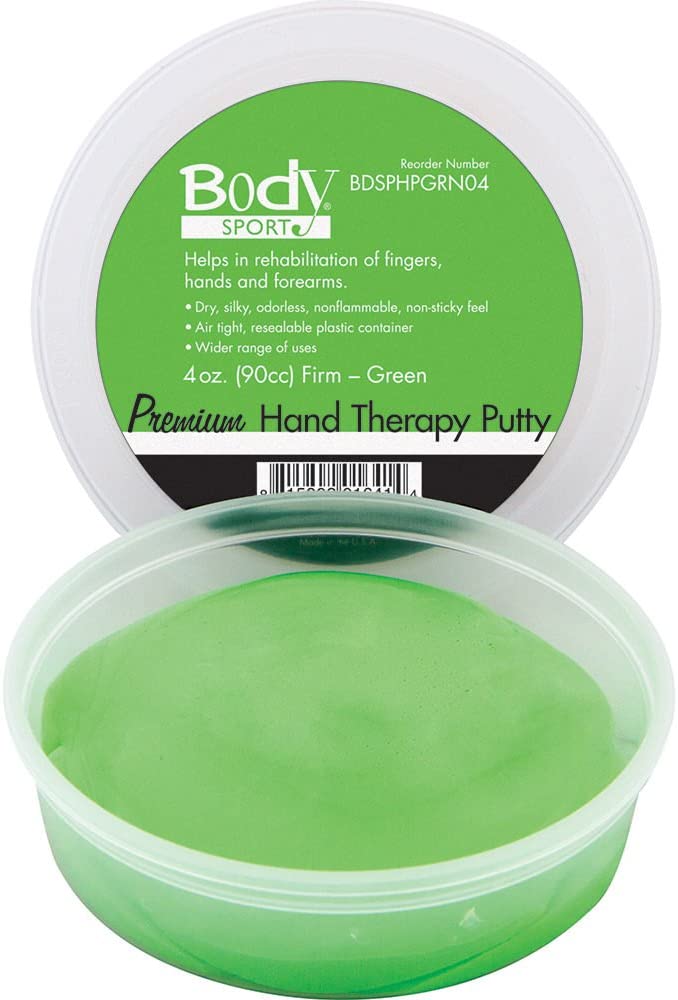 BDSPHPGRN03 3 oz Body Sport Premium Hand Therapy Putty - Firm, Green