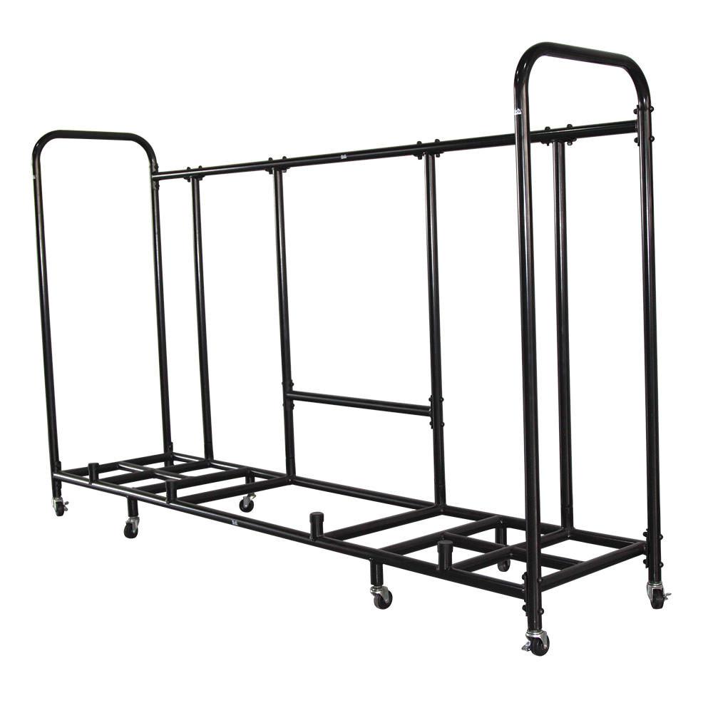 Step & Riser Rack - Black - 84 x 20 x 52 in. - Includes Casters